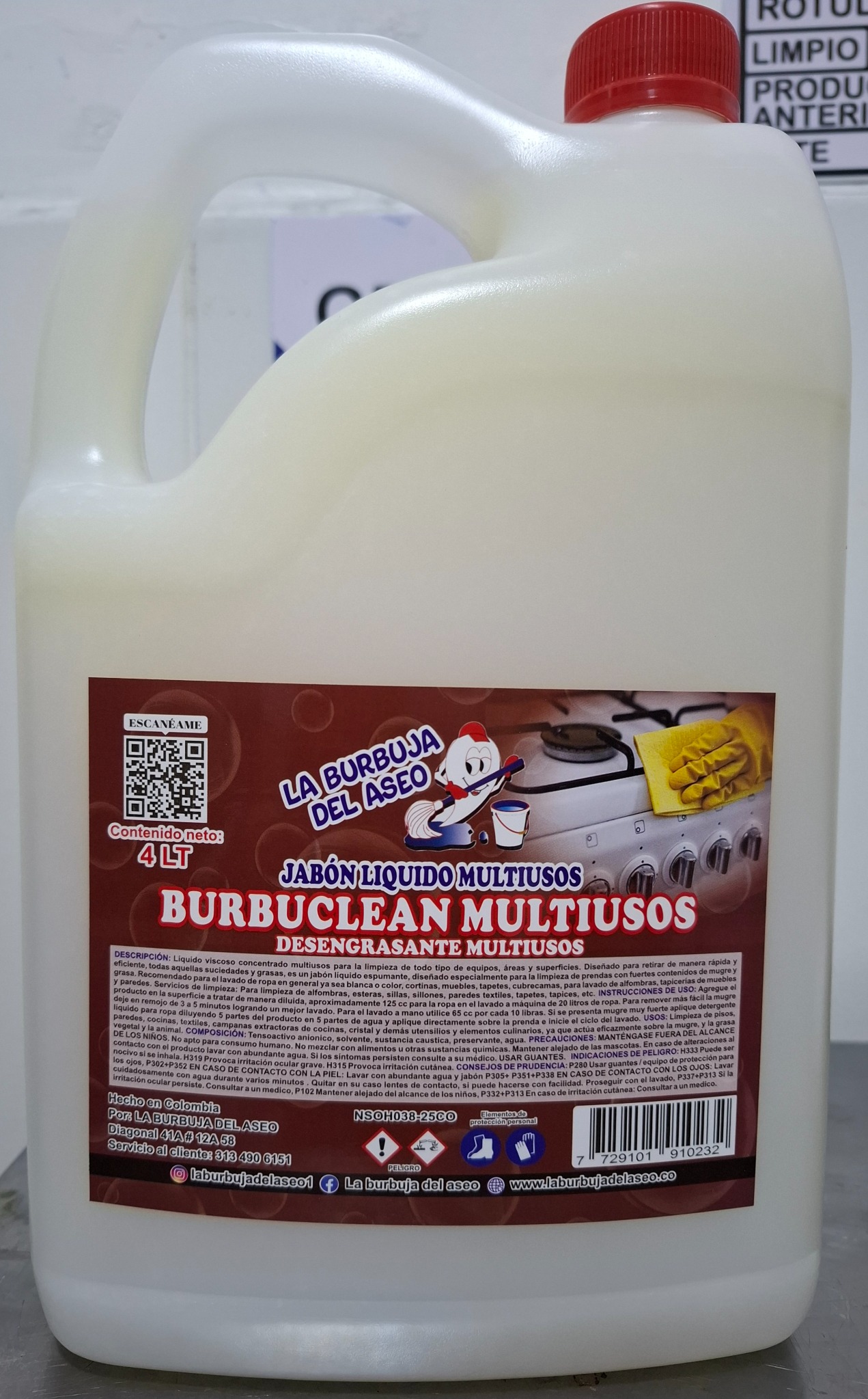 Desengrasante Multiusos - producto de aseo LimpiaYa