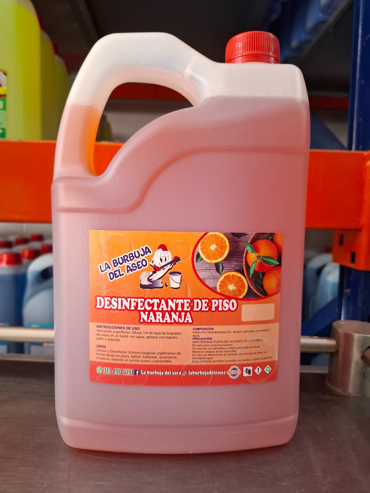 Desinfectante Naranja - producto de aseo LimpiaYa